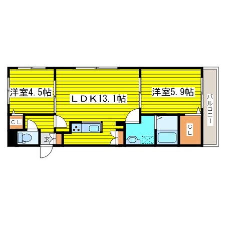 ルビア北16条の物件間取画像